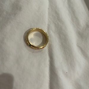 Gold ring with stones